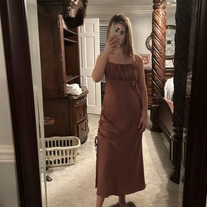 Lelis Mauve Midi Dress